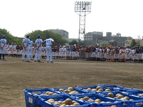 横浜DeNAベイスターズ野球教室に参加しました